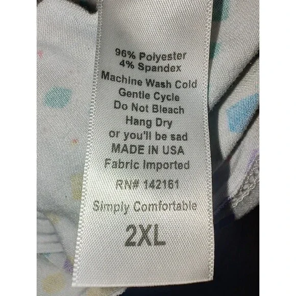 LuLaRoe Maxi Skirt Women's Size 2XL Long Unlined Pull On White Geometric - Picture 8 of 11